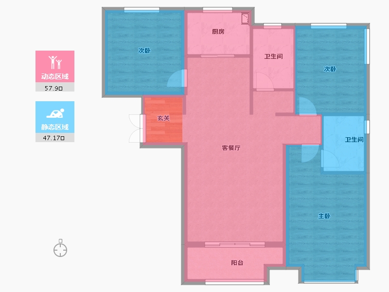 河北省-邢台市-御玺台-95.00-户型库-动静分区