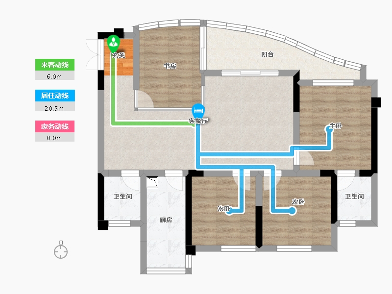 四川省-成都市-天府云城C区-78.35-户型库-动静线