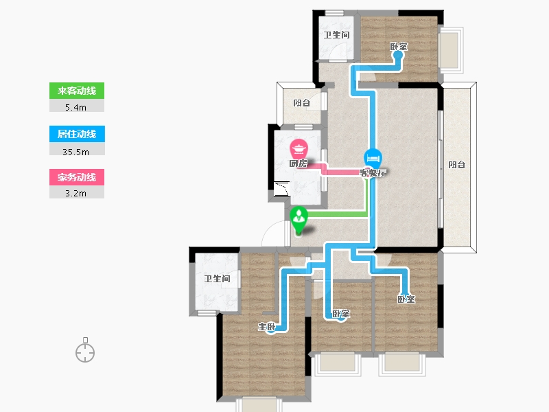 四川省-成都市-首开龙湖紫云赋-115.71-户型库-动静线