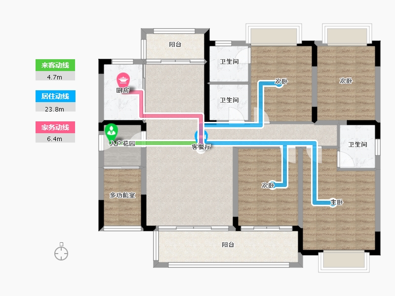 广西壮族自治区-桂林市-东舜状元世家-126.97-户型库-动静线