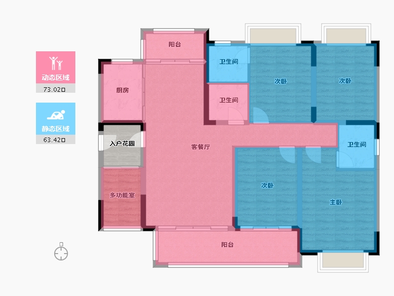 广西壮族自治区-桂林市-东舜状元世家-126.97-户型库-动静分区