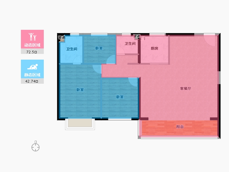 云南省-昆明市-首创未来之城-106.00-户型库-动静分区