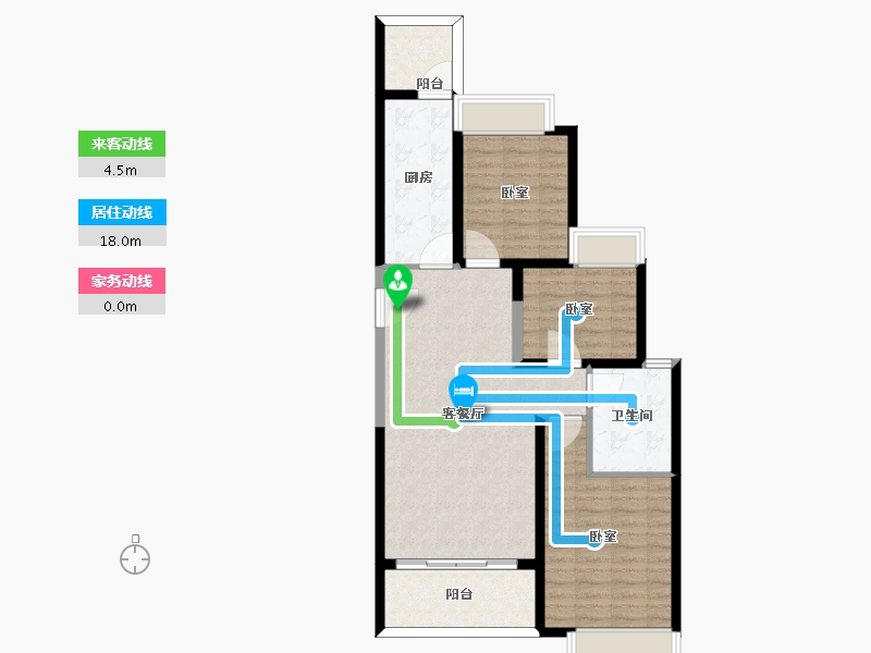 河北省-邯郸市-恒大翡翠御庭-88.00-户型库-动静线