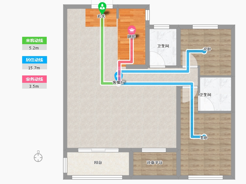 河北省-邢台市-永康瑞府-92.00-户型库-动静线