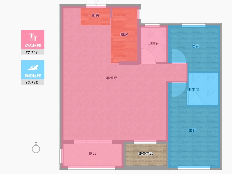 河北省-邢台市-永康瑞府-92.00-户型库-动静分区