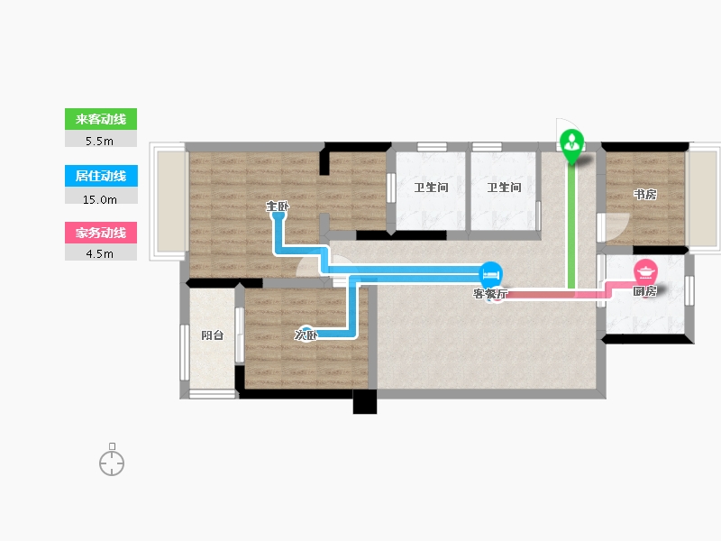 贵州省-贵阳市-中铁我山-77.86-户型库-动静线