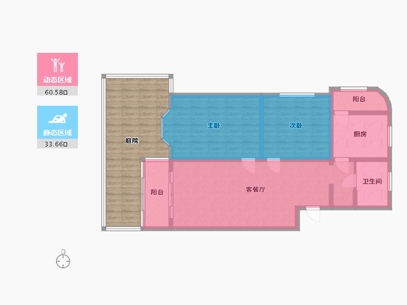 上海-上海市-运旺新村阳光世家-107.66-户型库-动静分区