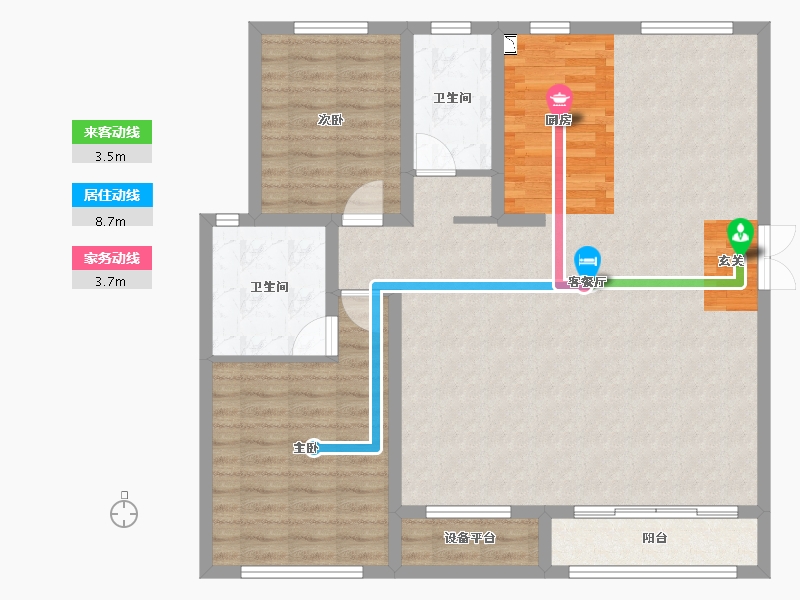 河北省-邢台市-永康瑞府-107.99-户型库-动静线