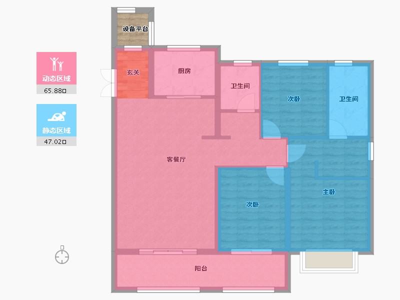 河北省-邢台市-天一上城-104.00-户型库-动静分区