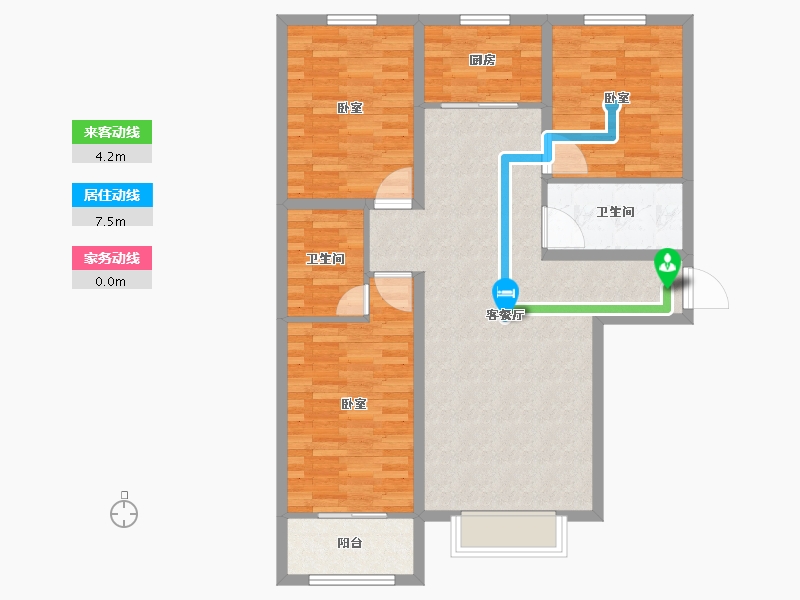 河北省-保定市-仁和鑫丰-94.65-户型库-动静线