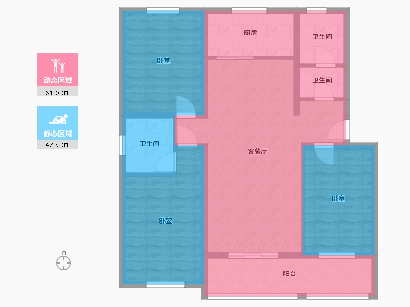 河北省-沧州市-润森紫御府-97.06-户型库-动静分区