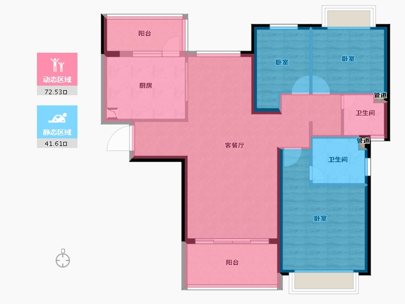 河北省-邯郸市-恒大御景半岛-103.00-户型库-动静分区