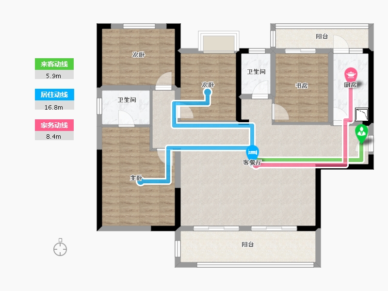 四川省-成都市-铁投紫瑞府-116.23-户型库-动静线