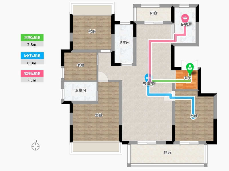 贵州省-贵阳市-天一观山阅-106.91-户型库-动静线