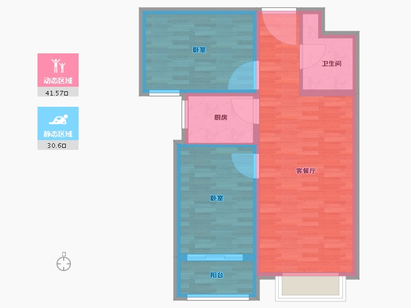 河北省-保定市-仁和鑫丰-64.59-户型库-动静分区