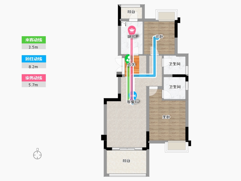 四川省-成都市-铁投牧山溪岸-75.69-户型库-动静线