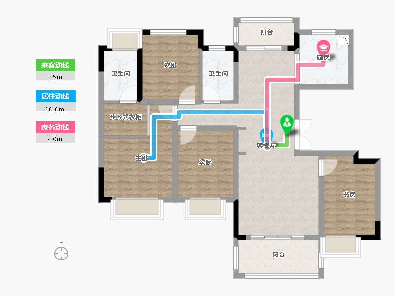 四川省-成都市-电建地产洺悦玺-99.92-户型库-动静线