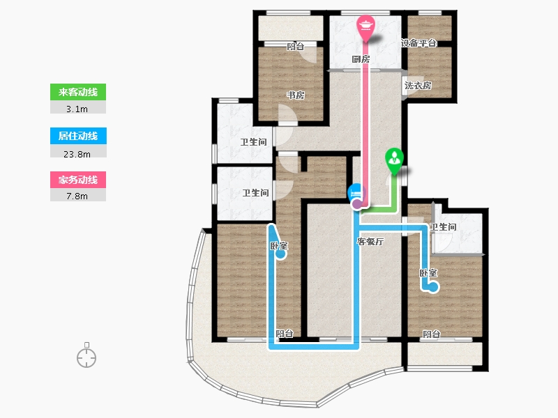 河北省-保定市-安泰首府-167.65-户型库-动静线