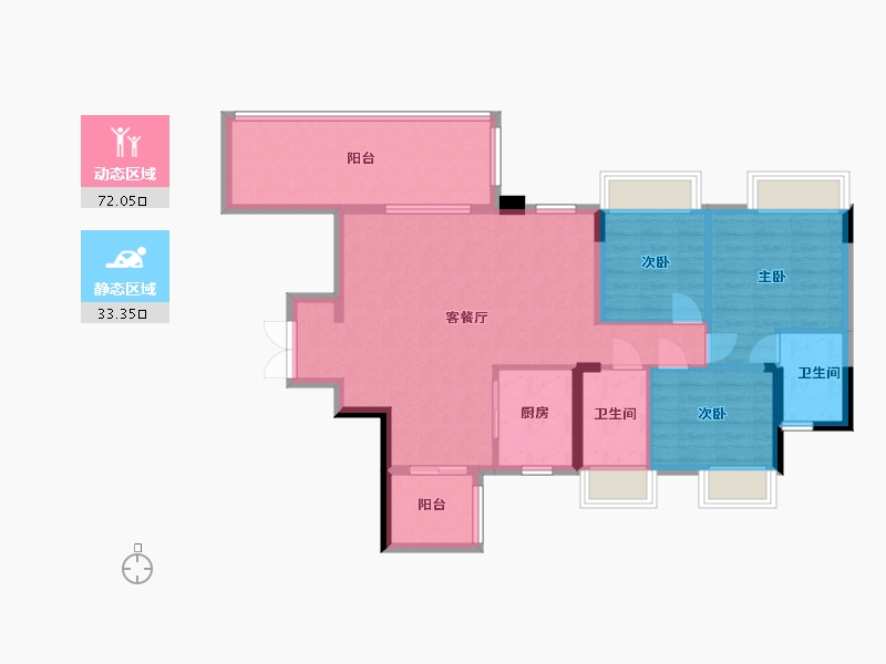 贵州省-贵阳市-广大城-94.88-户型库-动静分区