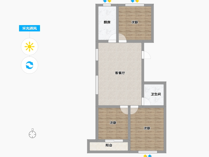 河北省-承德市-御水卧龙湾-75.67-户型库-采光通风