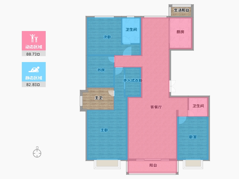 河北省-邯郸市-龙御湾-166.23-户型库-动静分区