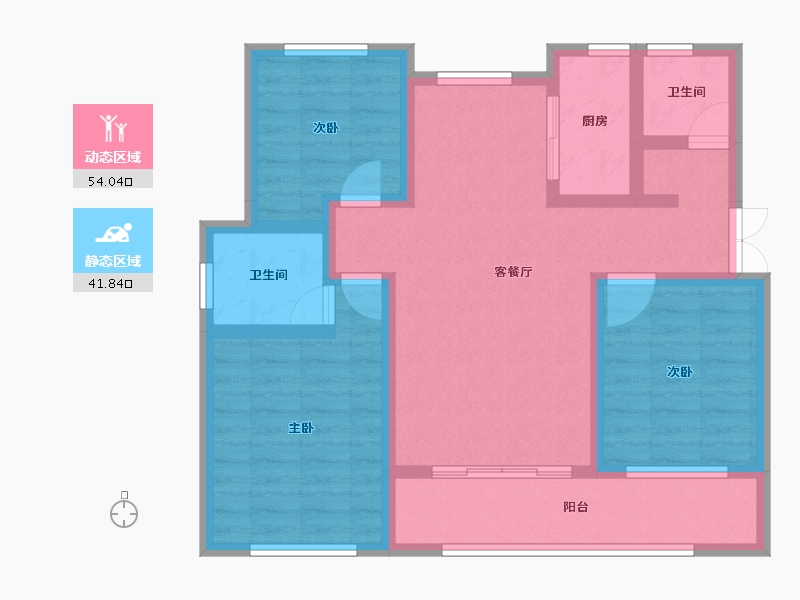 河北省-石家庄市-高远森霖城-84.17-户型库-动静分区