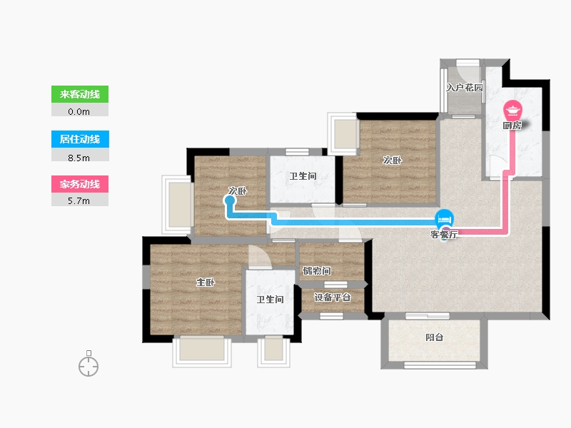 贵州省-贵阳市-铜雀台-82.01-户型库-动静线