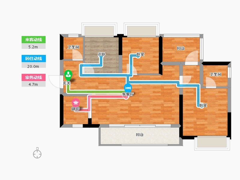 广西壮族自治区-柳州市-彰泰滨江学府-82.47-户型库-动静线