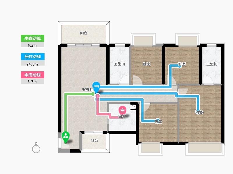 四川省-成都市-华润置地理想之城-101.20-户型库-动静线