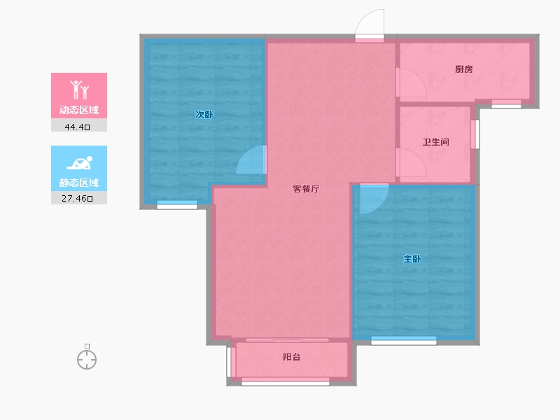 河北省-石家庄市-天洲视界城-65.48-户型库-动静分区