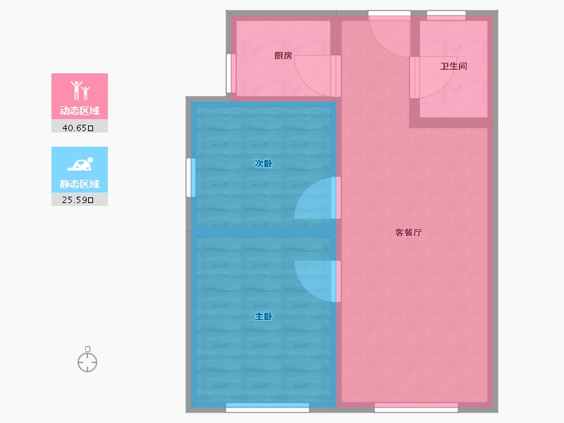 河北省-石家庄市-启航小镇-58.99-户型库-动静分区