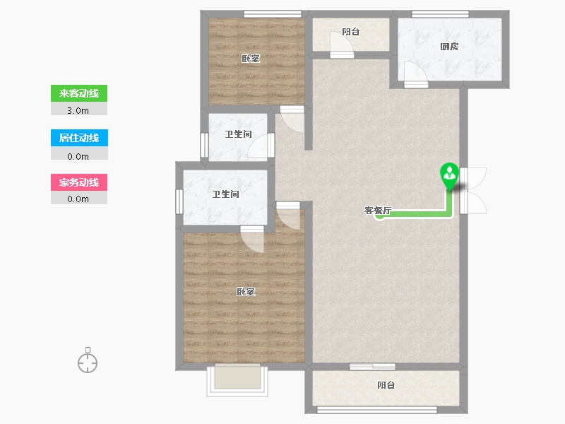 云南省-昆明市-旅泰荷樾-100.44-户型库-动静线