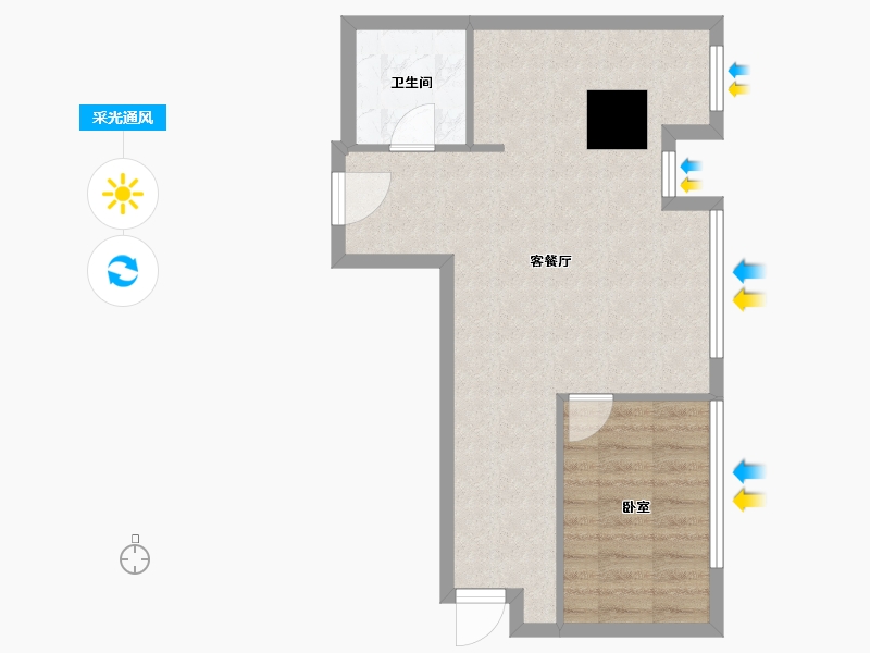 河北省-保定市-浪潮一览云山-51.56-户型库-采光通风