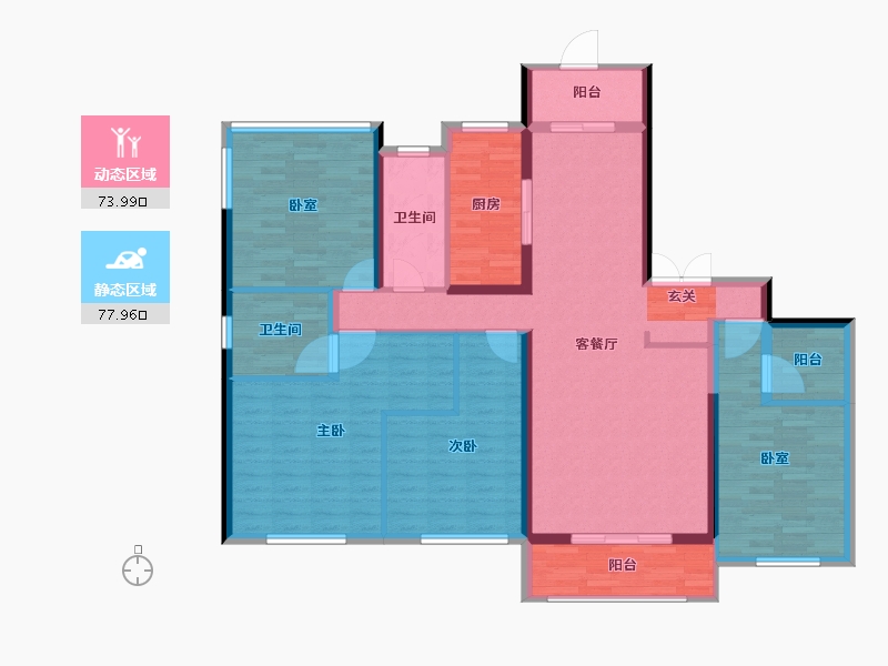 广西壮族自治区-柳州市-红星天铂-137.46-户型库-动静分区