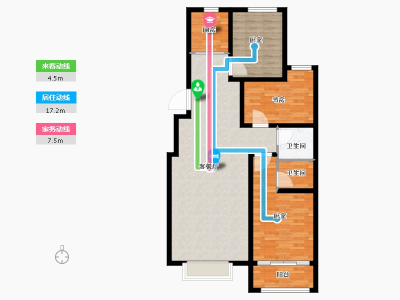 河北省-保定市-仁和鑫丰-95.30-户型库-动静线