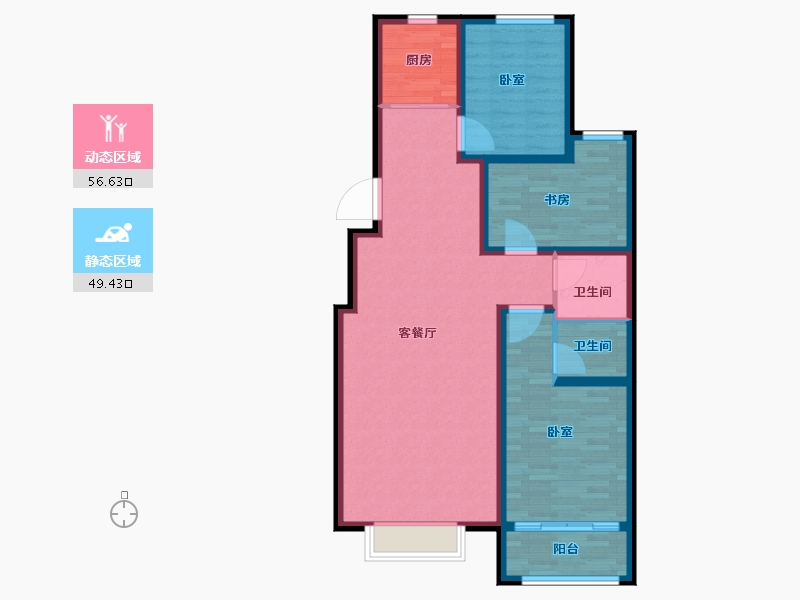 河北省-保定市-仁和鑫丰-95.30-户型库-动静分区