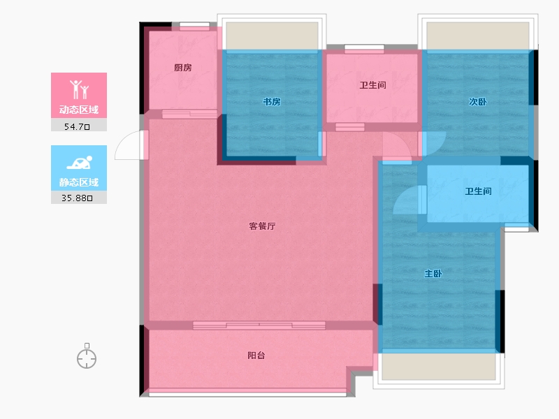 贵州省-贵阳市-中铁我山-79.80-户型库-动静分区