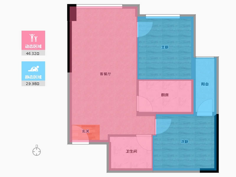 云南省-曲靖市-星辰苑-69.00-户型库-动静分区