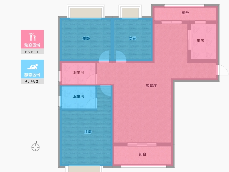 贵州省-遵义市-京尊三进堂-100.05-户型库-动静分区