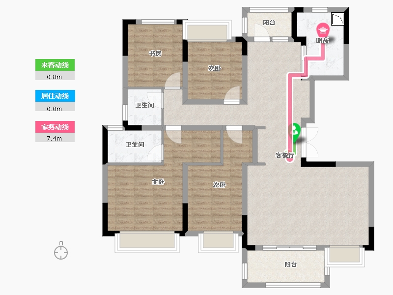 四川省-成都市-电建地产洺悦玺-116.16-户型库-动静线