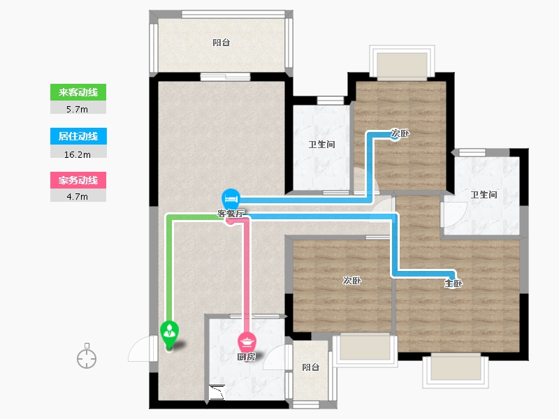 贵州省-贵阳市-贵阳恒大悦府-93.50-户型库-动静线