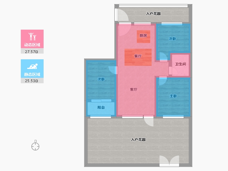 河北省-石家庄市-启航小镇-82.00-户型库-动静分区