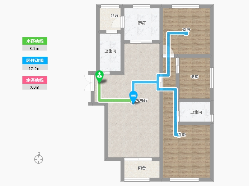 河北省-石家庄市-高远森霖城-84.05-户型库-动静线