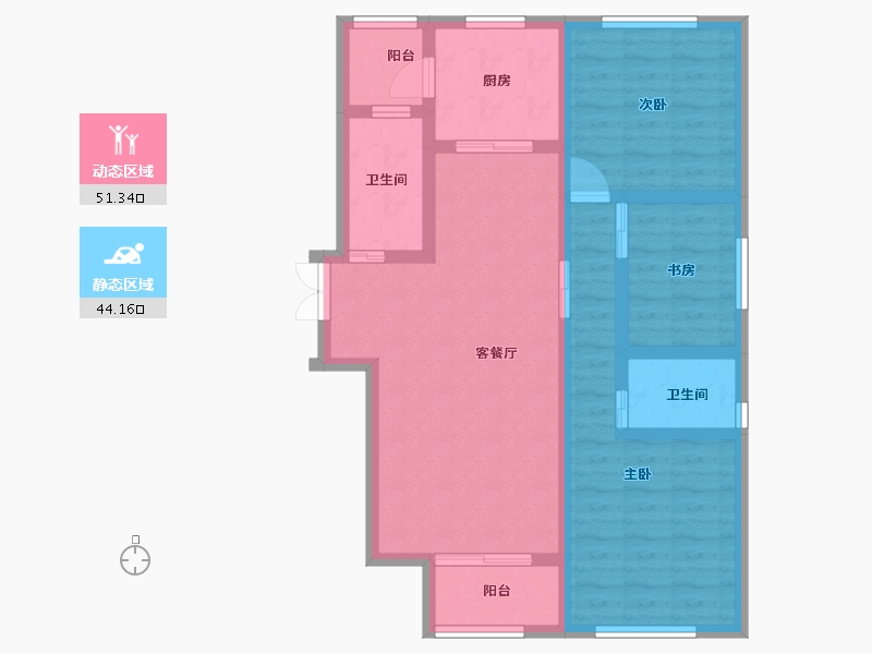 河北省-石家庄市-高远森霖城-84.05-户型库-动静分区