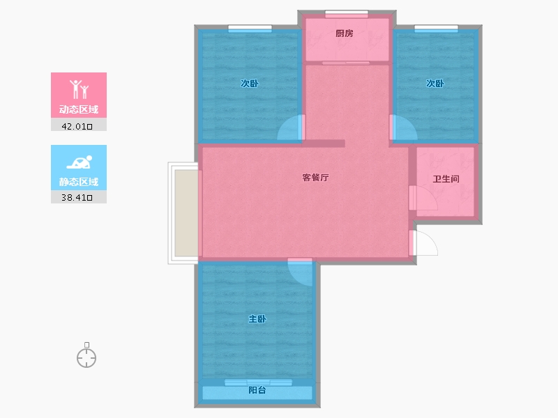 河北省-承德市-承德现代城-71.20-户型库-动静分区