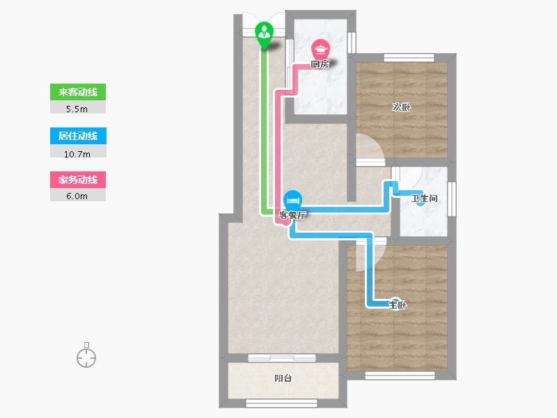 河北省-石家庄市-高远森霖城-58.42-户型库-动静线