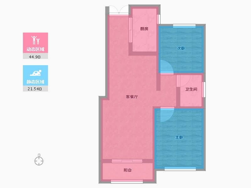 河北省-石家庄市-高远森霖城-58.42-户型库-动静分区