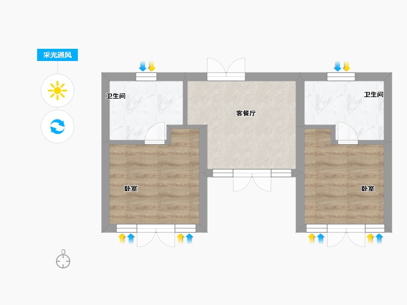 云南省-昆明市-滇池南湾未来城-31.14-户型库-采光通风