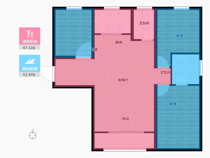 河北省-邢台市-邢襄1903-109.01-户型库-动静分区