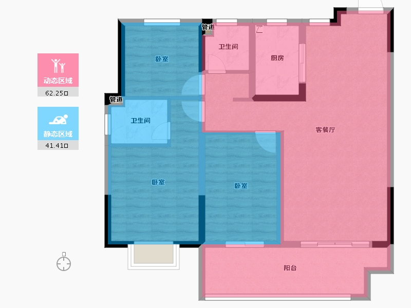 安徽省-宣城市-发能滨河首府-93.01-户型库-动静分区